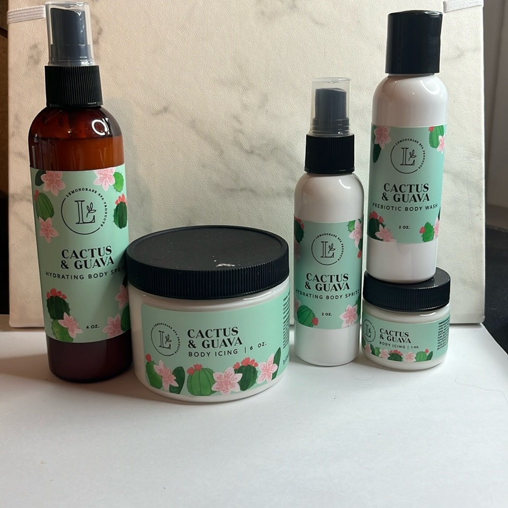 Lemongrass spa full cactus & guava set.